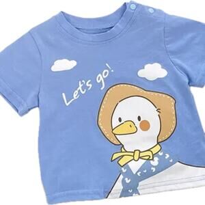 New boy, girl “quack” duck t-shirt 0-3 months